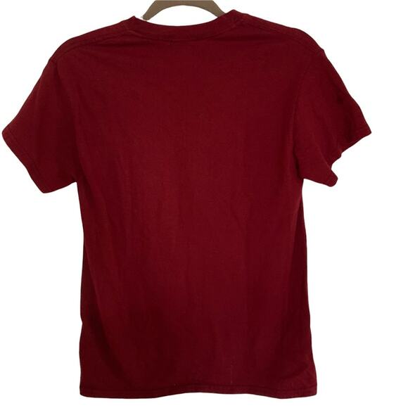 Gildan Burgundy Save The Chubby Unicorns Rhino Graphic Tee Small - Picture 3 of 4